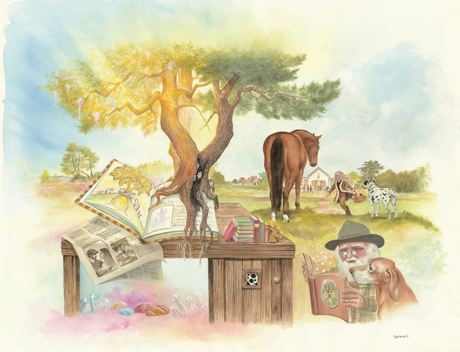 Tekening uit Sandeloria